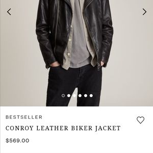 Conroy leather biker jacket
